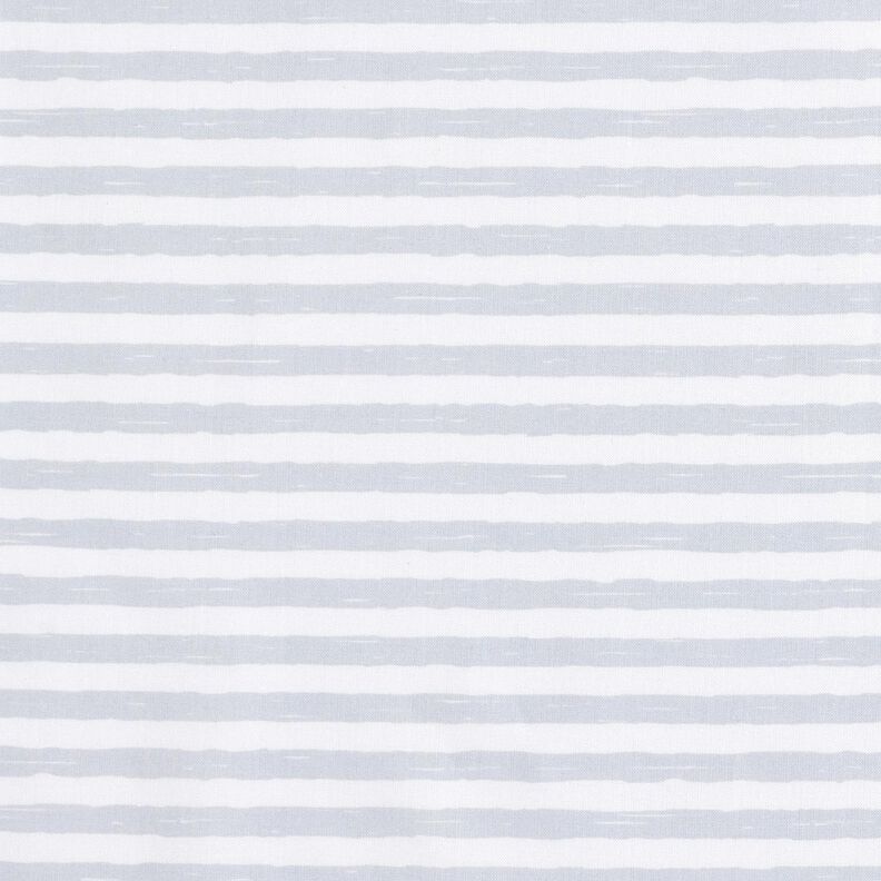 Cotton Cretonne casual stripes – light grey/white, image number 1