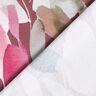 Cotton Jersey Watercolor flowers digital print – hollyhock/reed,  thumbnail number 4
