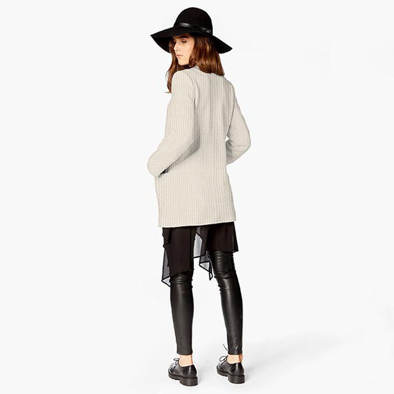 cable knit faux fur – natural,  image number 6