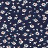 Viscose fabric flower shower – midnight blue,  thumbnail number 1