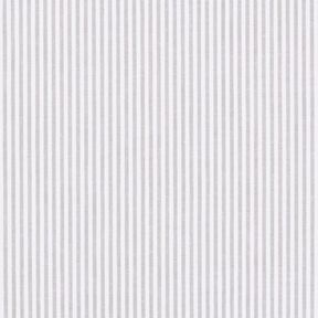 Cotton Poplin Stripes, yarn-dyed – grey/white, 
