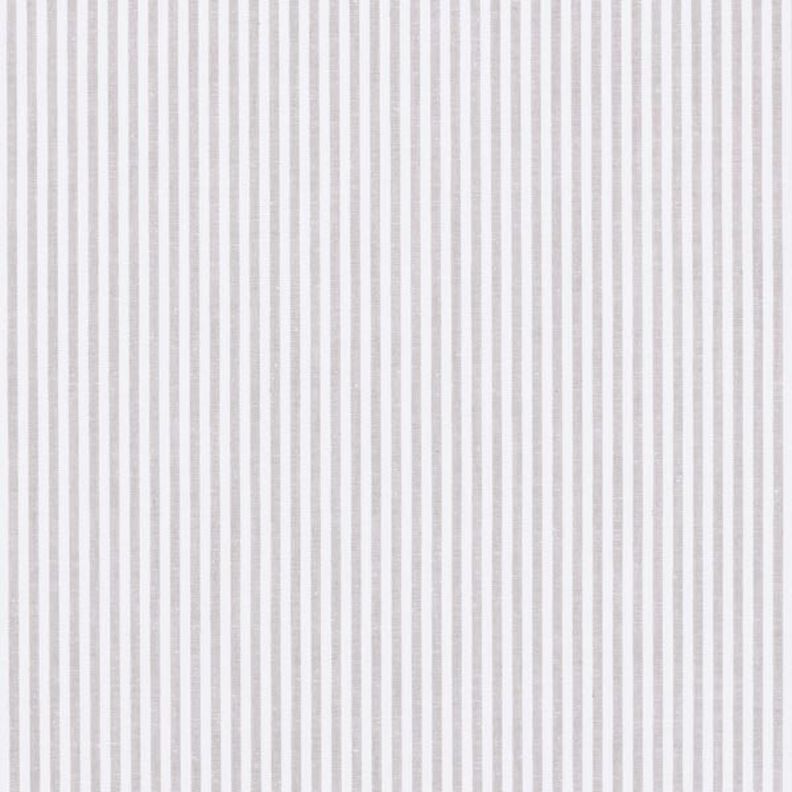Cotton Poplin Stripes, yarn-dyed – grey/white,  image number 1