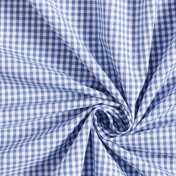 Cotton Poplin Small Gingham, yarn-dyed – denim blue/white,  image number 5