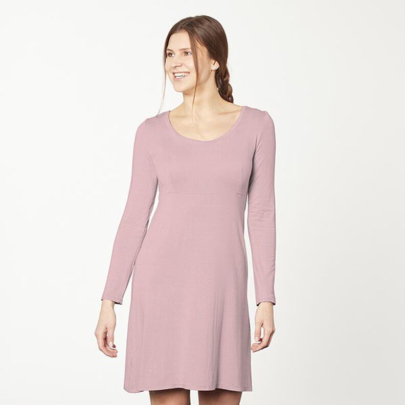 Medium Cotton Jersey Plain – light dusky pink,  image number 6