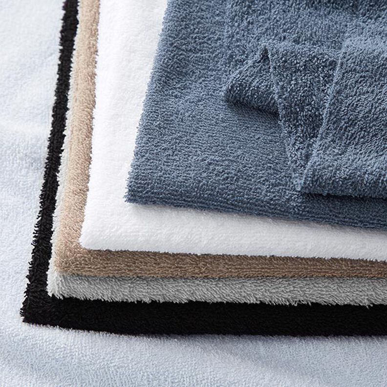 Towelling Fabric – light grey,  image number 6