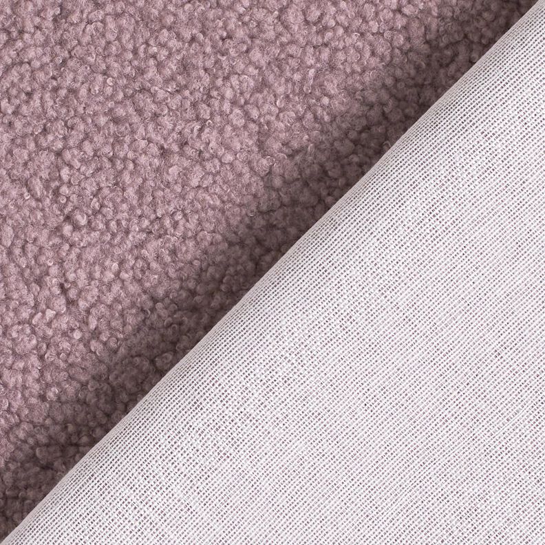 Upholstery Fabric Sheepskin look – mauve grey,  image number 3
