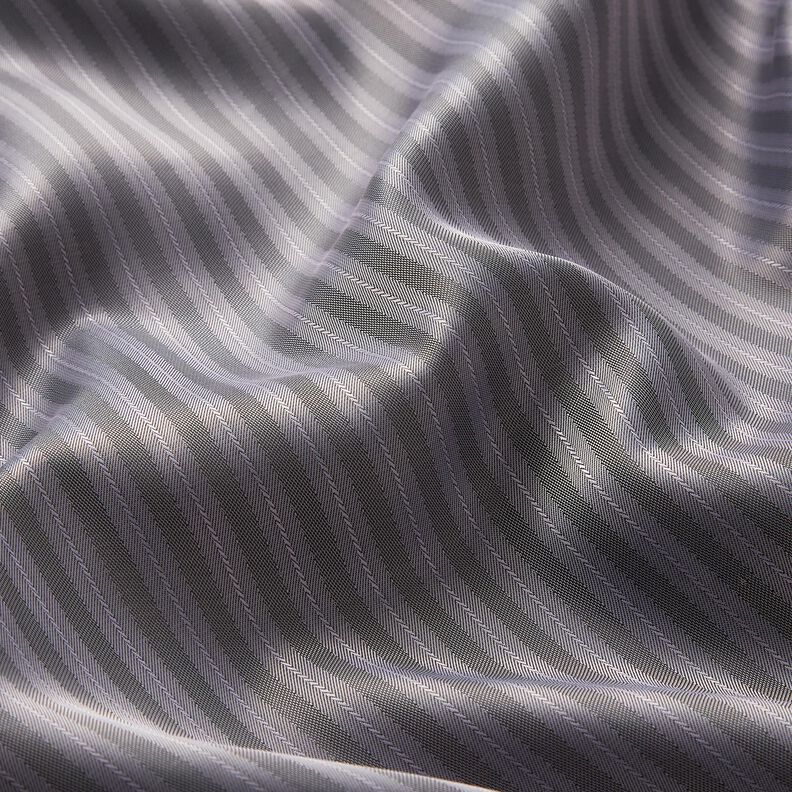 Lining Fabric Jacquard narrow and wide stripes – grey/dark grey,  image number 2