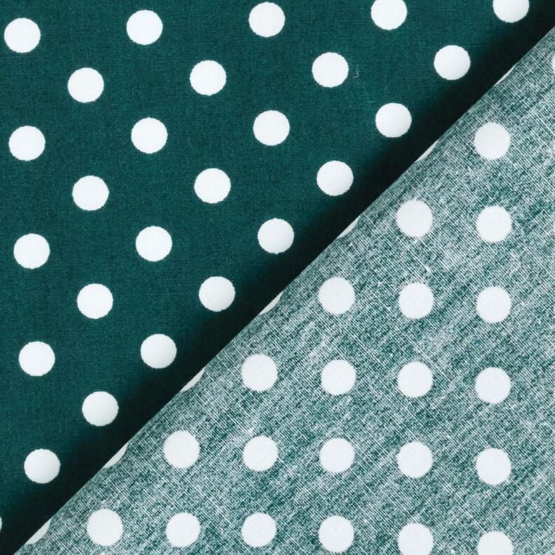 Cotton Poplin Polka dots – dark green/white,  image number 4