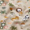 GOTS Cotton Jersey Cute Jungle Animals – cashew,  thumbnail number 2
