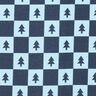 Fir Trees Soft Sweatshirt Fabric – navy blue/light blue,  thumbnail number 1
