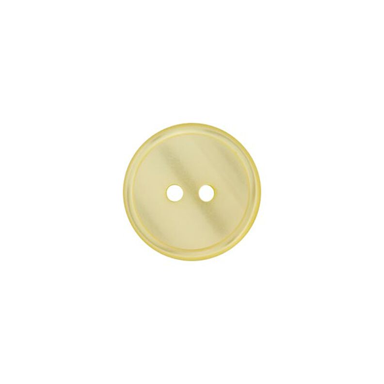 2-Hole Polyester Button  – light yellow,  image number 1