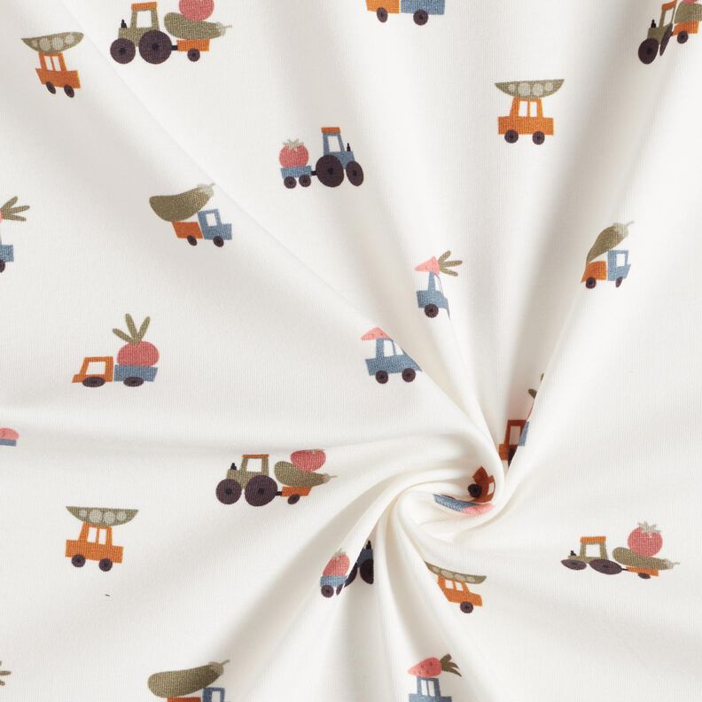 Cotton Jersey Vegetable delivery – offwhite,  image number 3
