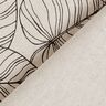 Decor Fabric Half Panama fine leaves – natural/black,  thumbnail number 5
