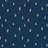 Cotton Jersey sketched sailing boats – navy blue,  thumbnail number 1