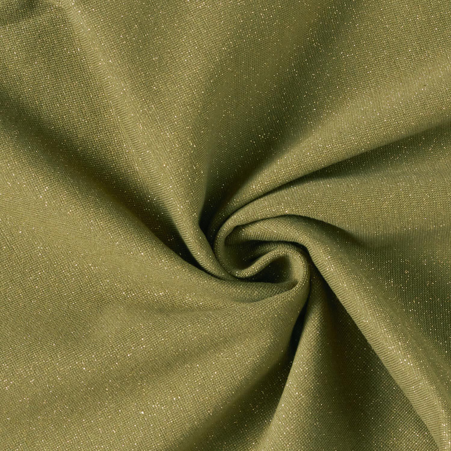 Glitter cuffs tubular fabric olive metallic gold