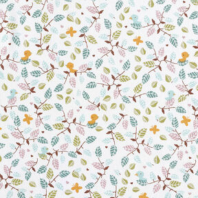 Cretonne Little Twigs – white, 