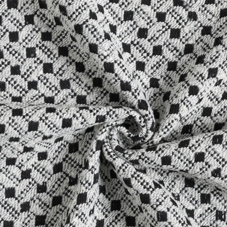 Boxes Coating Fabric – white/black,  image number 4