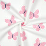 Brushed Sweatshirt Fabric Big Butterflies | Poppy Fabrics – ivory/pink,  thumbnail number 3