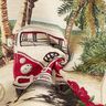 Decor Fabric Tapestry Piece VW Bus – natural/red,  thumbnail number 4