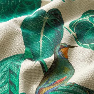Decor Fabric Half Panama Digital Print Jungle – dark green/natural, 