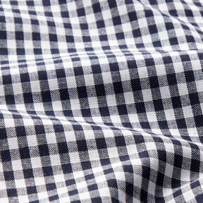 Cotton Vichy check 0,5 cm – blue-black/white, 