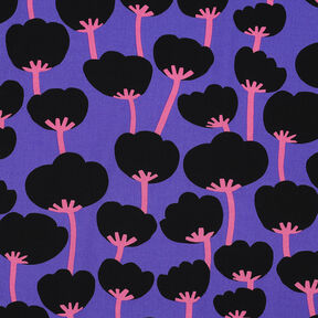 LENZING™ ECOVERO™ viscose fabric  Poppies | Nerida Hansen – lilac/black, 