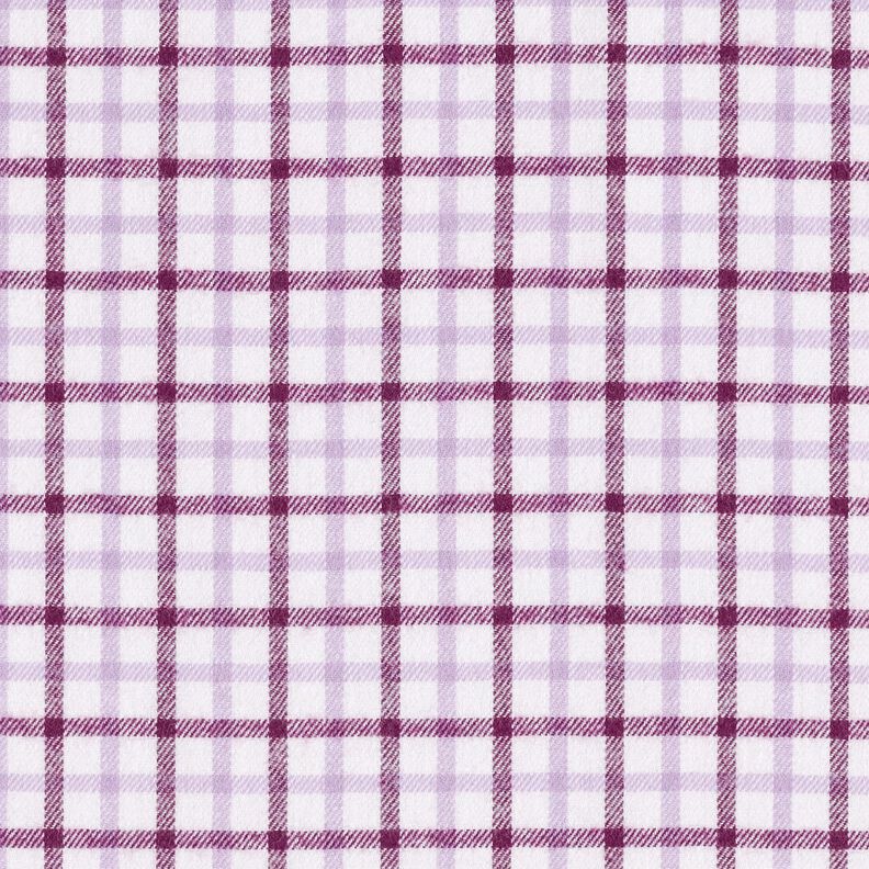 Cotton Flannel Check – white/lavender,  image number 1