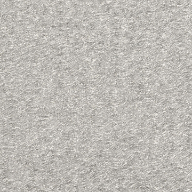 Shimmer melange linen jersey – elephant grey/silver,  image number 1