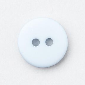 2-hole button round [Ø 11 mm] – silver blue, 