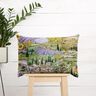 Decor Fabric Half Panama lavender landscape – grass green/lavender,  thumbnail number 7