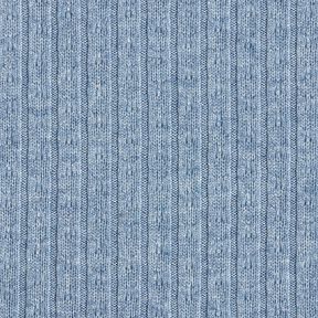 Knit Fabric Ajour elegant glitter stripes – light blue, 