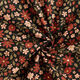 Baby Cord Beautiful Glitter Flowers – black/metallic gold,  thumbnail number 3