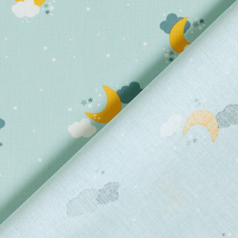Cotton Poplin starry sky – pale mint,  image number 4