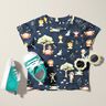 Cotton Jersey Safari digital print – midnight blue/pastel green,  thumbnail number 5