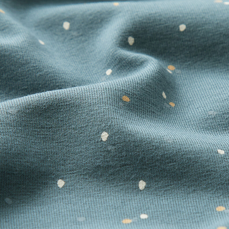 Cotton Jersey irregular blobs – denim blue, image number 2