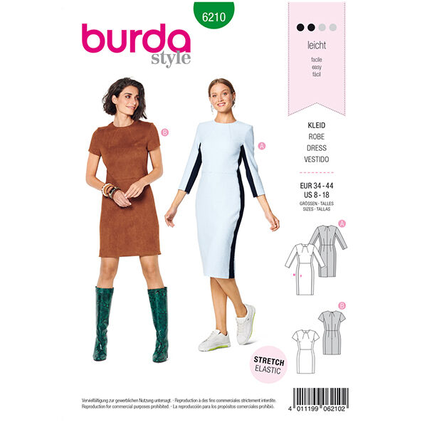 Dress, Burda 6210 | 34 - 44,  image number 1