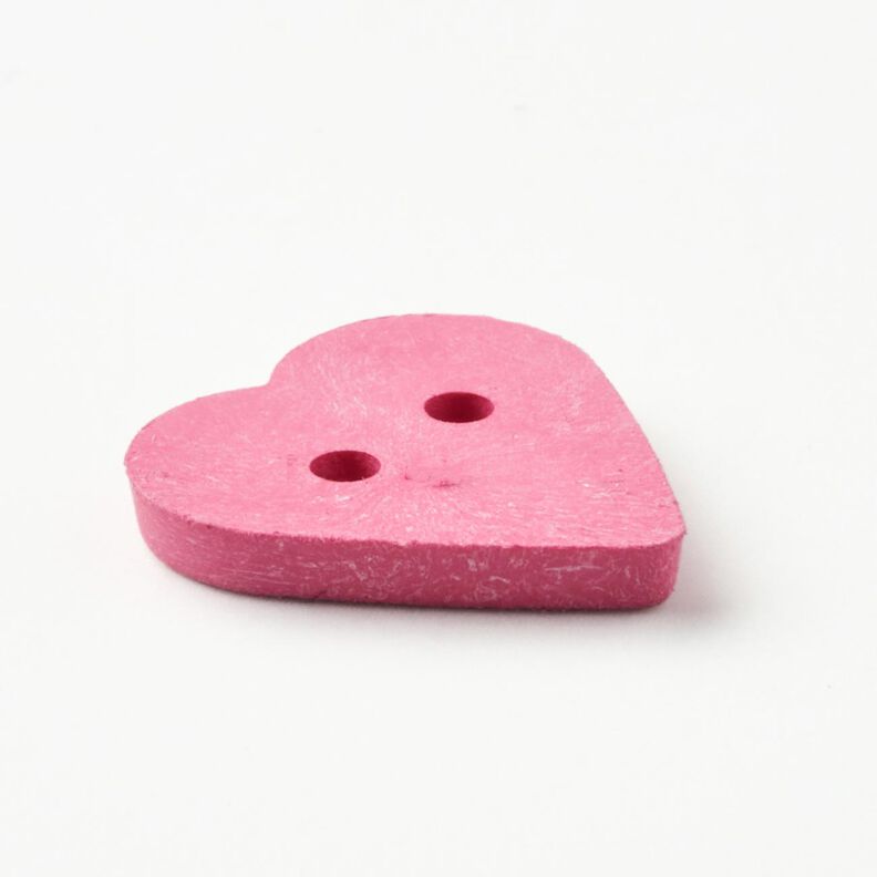Heart-shaped button [Ø 15 mm] – pink,  image number 3