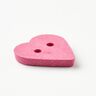 Heart-shaped button [Ø 15 mm] – pink,  thumbnail number 3