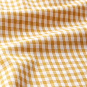 Cotton Vichy check 0,5 cm – mustard/white, 