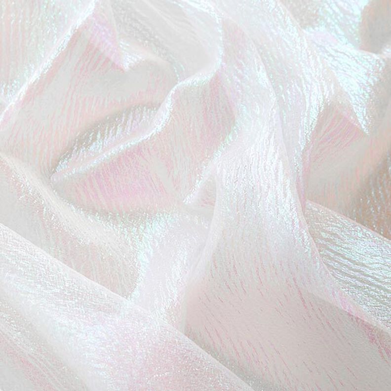 Organza Glitzer – white,  image number 2