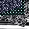 Swimsuit fabric abstract graphic pattern – black/white,  thumbnail number 5