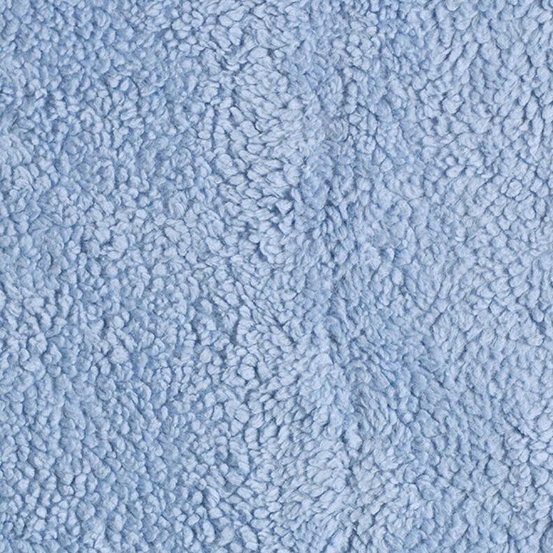 Plain cotton sherpa – light blue,  image number 1