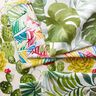 Decorative fabric Canvas Exotic leaves – green/white,  thumbnail number 5