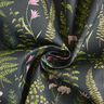Outdoor Fabric Canvas Leaves and Flowers – dark green/pastel violet,  thumbnail number 3
