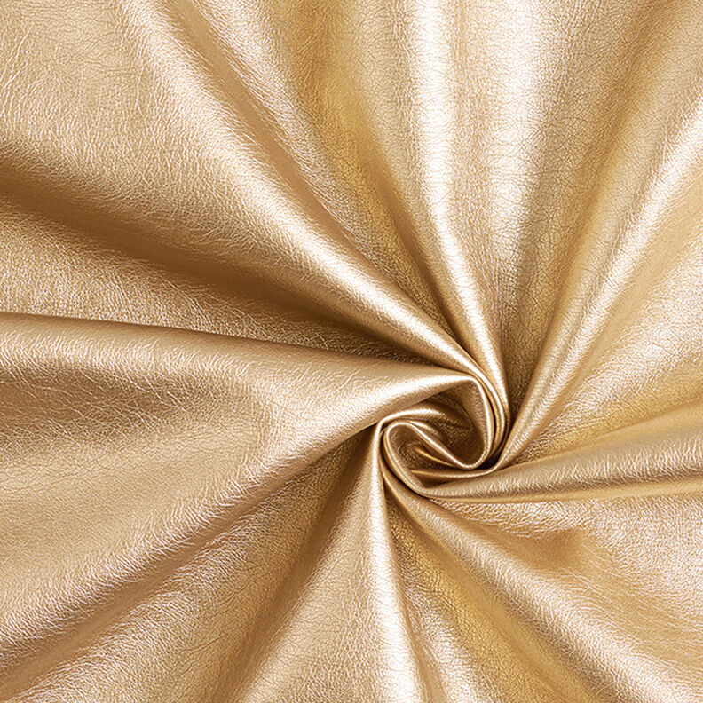 Imitation Leather Metallic Shine – gold metallic,  image number 1