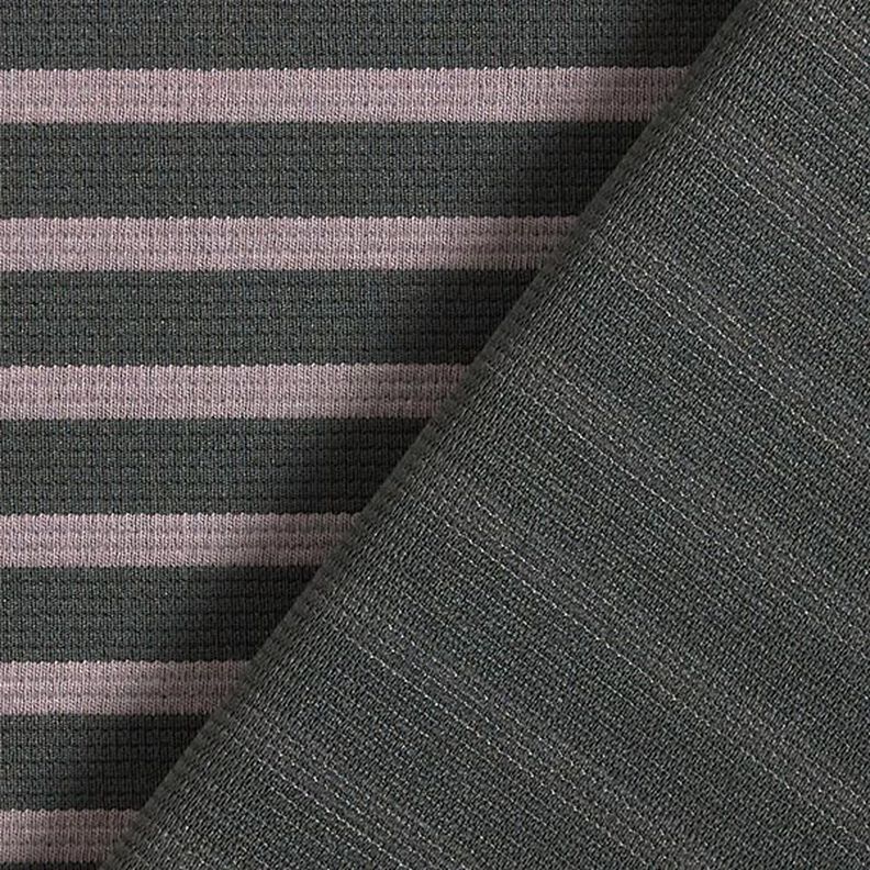 Stripes Jacquard Jersey – mauve grey/anthracite, image number 4