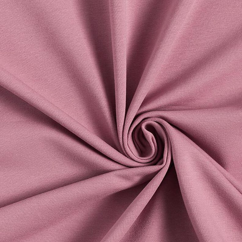 Light French Terry Plain – dark dusky pink,  image number 1