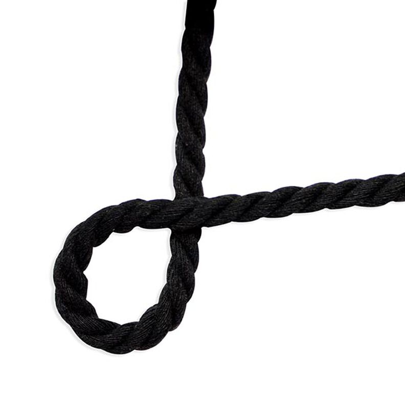 Cotton Cord [ Ø 8 mm ] – black,  image number 2