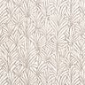 Coated Cotton abstract palm fronds &ndash; taupe/ivory,  thumbnail number 1