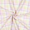 Seersucker Cotton Blend colourful check – white/pastel violet,  thumbnail number 3